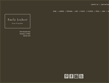 Tablet Screenshot of emilyjoubert.com